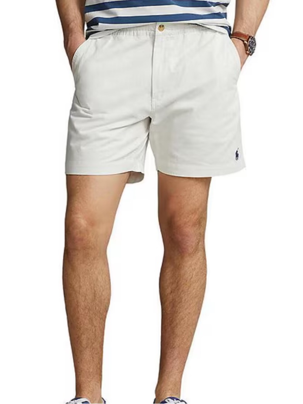 Polo Ralph Lauren Men’s Classic-Fit Stretch Prepster 6" Chino Shorts Beige M